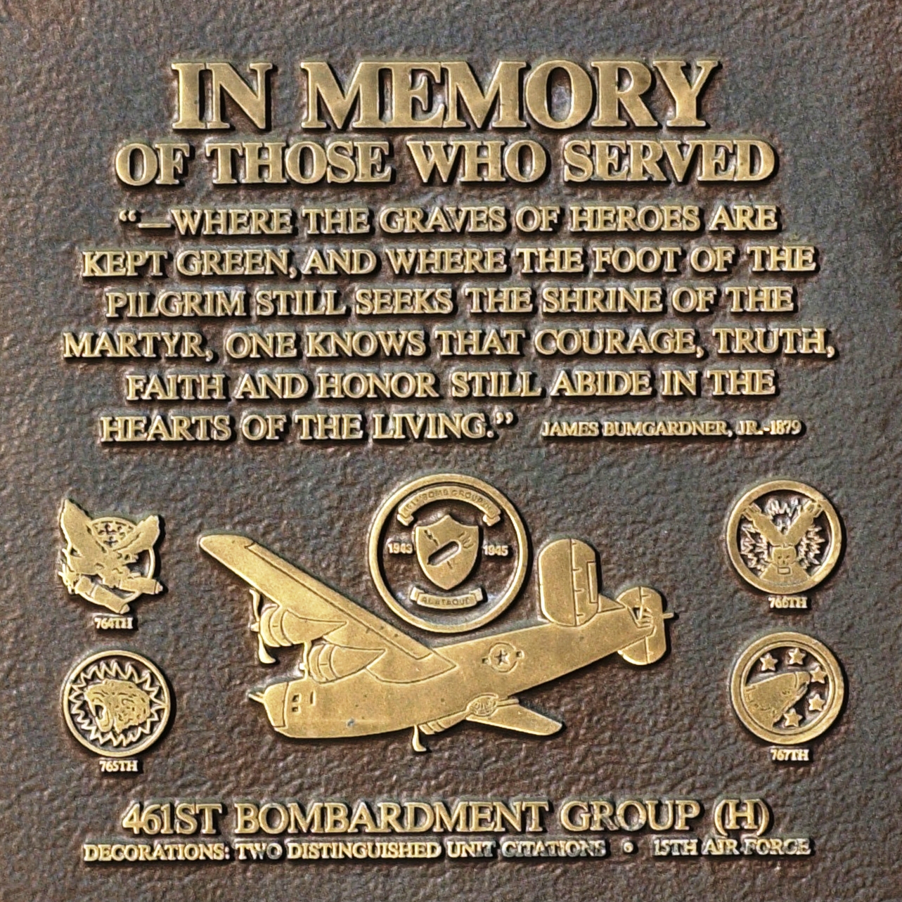 Air Force Academy Memorial Plaque